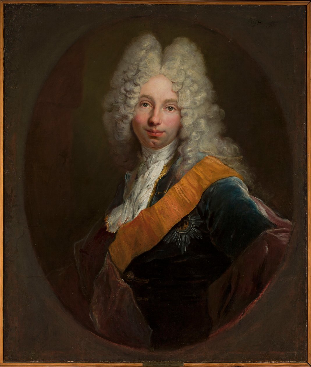 Friedrich Wilhelm Kettler (1692-1711) (Portrait of a Man with a Wig and the Order of the Black Eagle) by Antoine Pesne