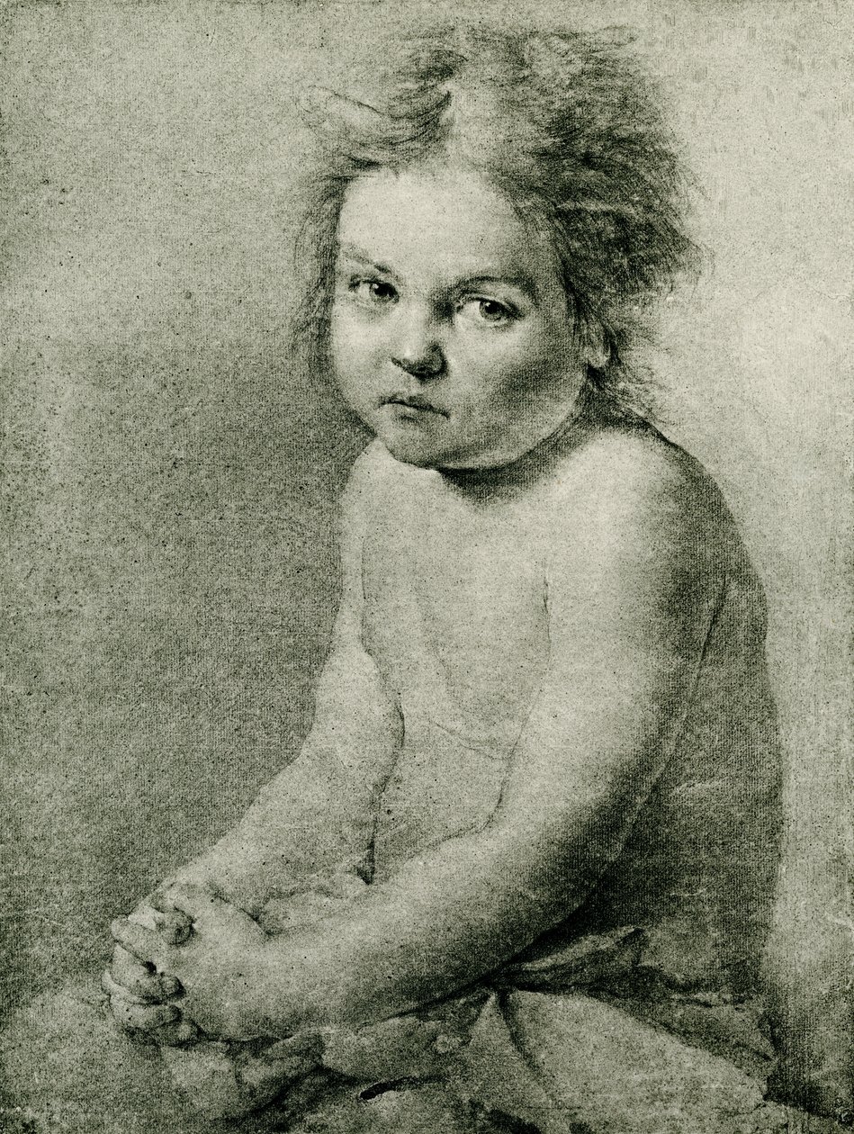 Nature Study for a Naked and Seated Girl by Antoine Pesne