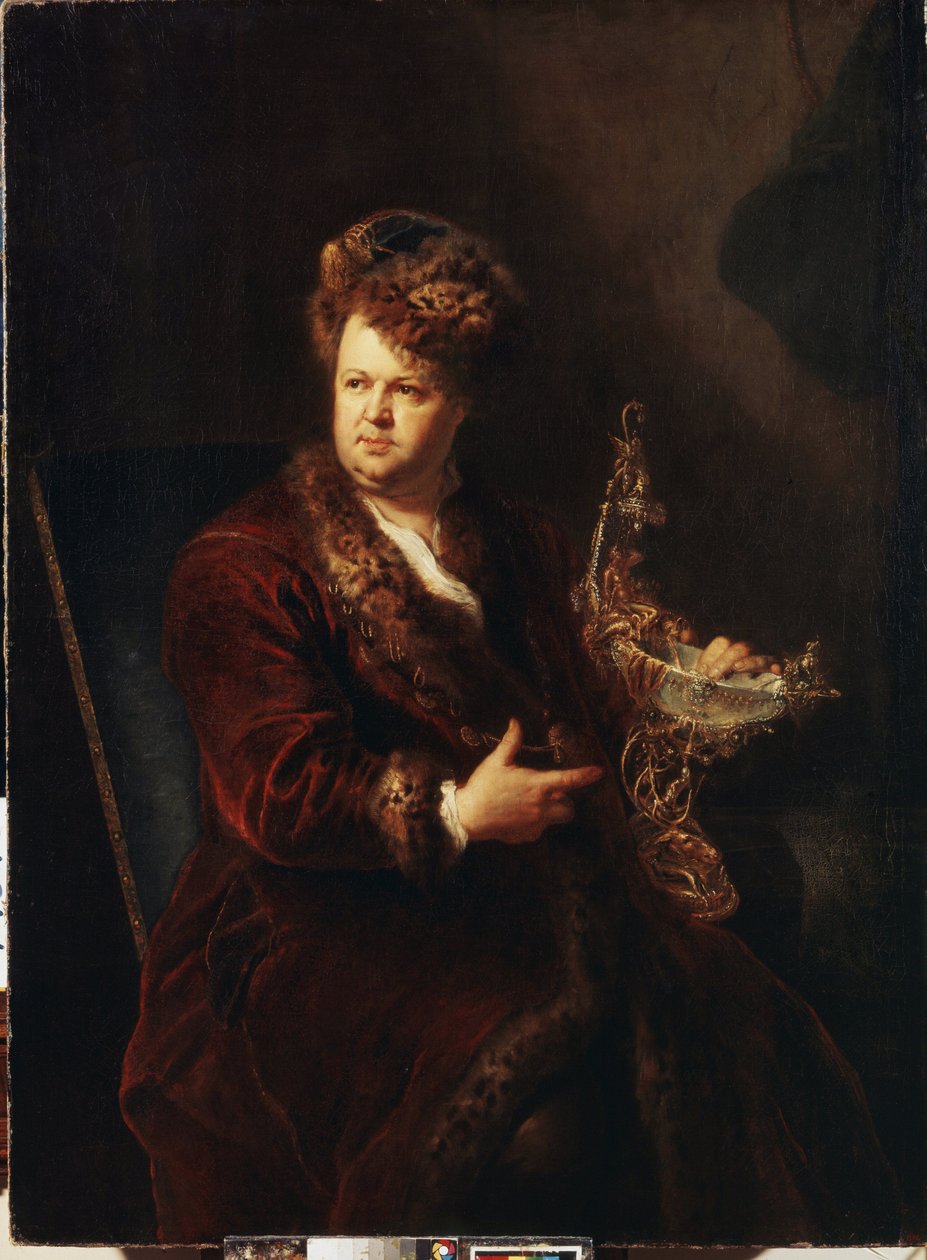 Portrait of the Jeweler Johann Melchior Dinglinger by Antoine Pesne