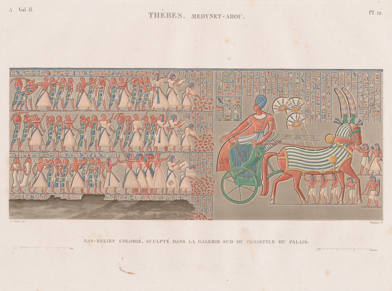 Description of Egypt: Thebes. Medynet-Abou, Vol. II, Pl. 12 by Antoine Phelippeaux