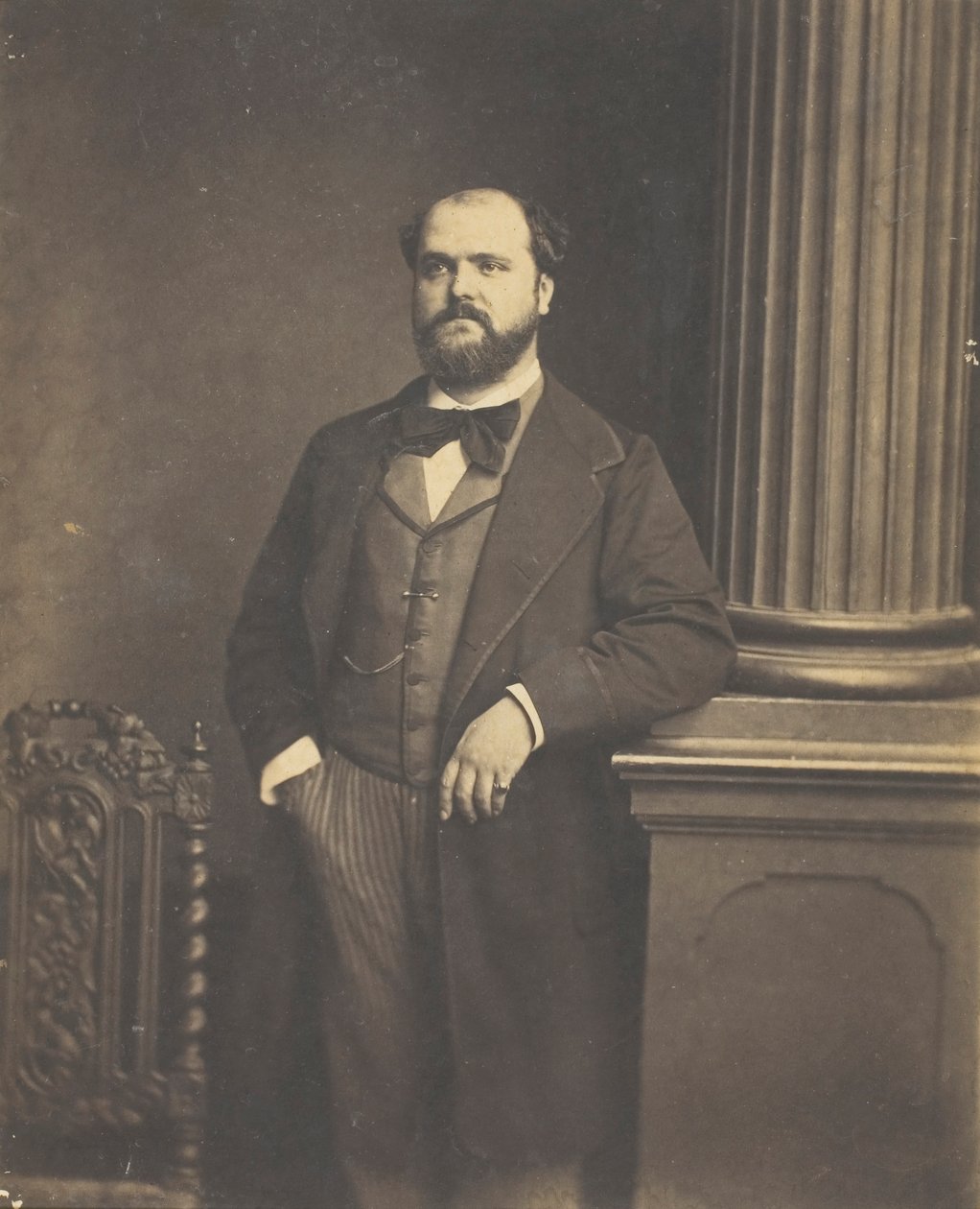 Untitled Man Standing, en Face by Antoine Samuel Adam Salomon