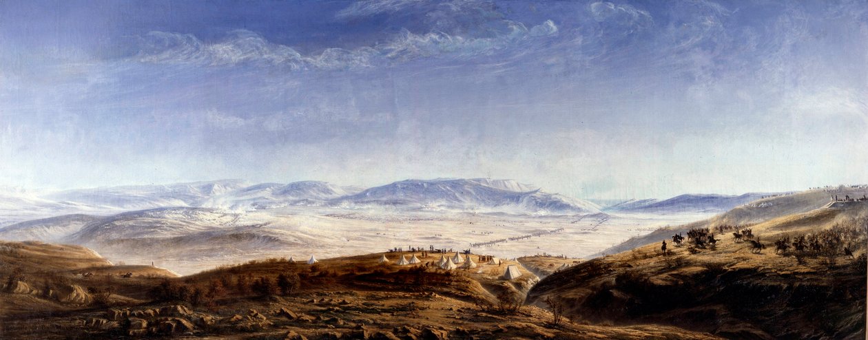 The Battle of Balaklava in Crimea by Antoine Valentin Jumel de Noireterre