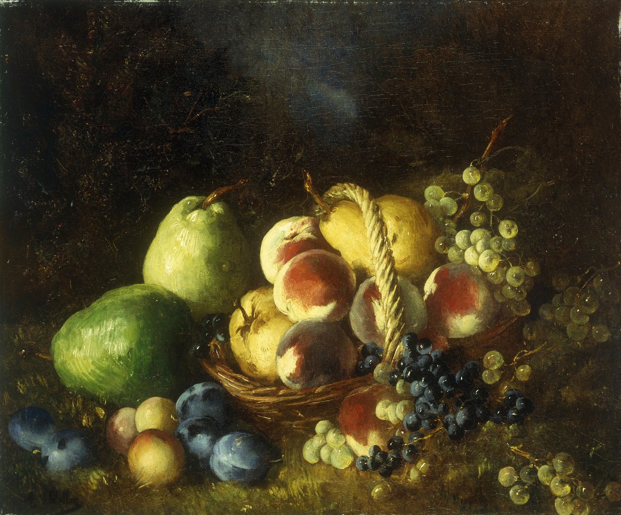 A Basket of Fruit by Antoine Vollon