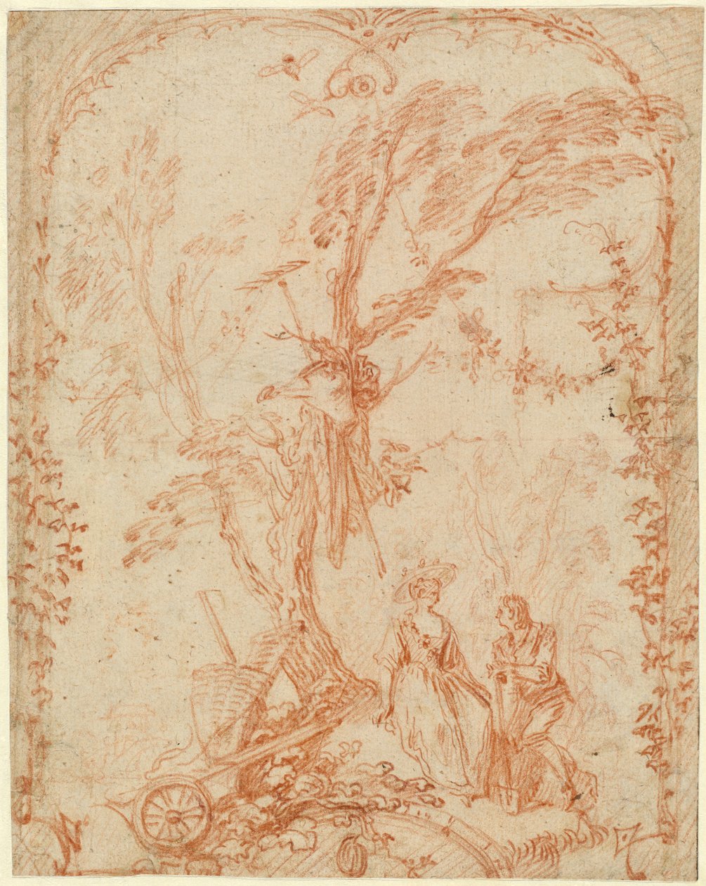 The Gallant Gardener by Antoine Watteau