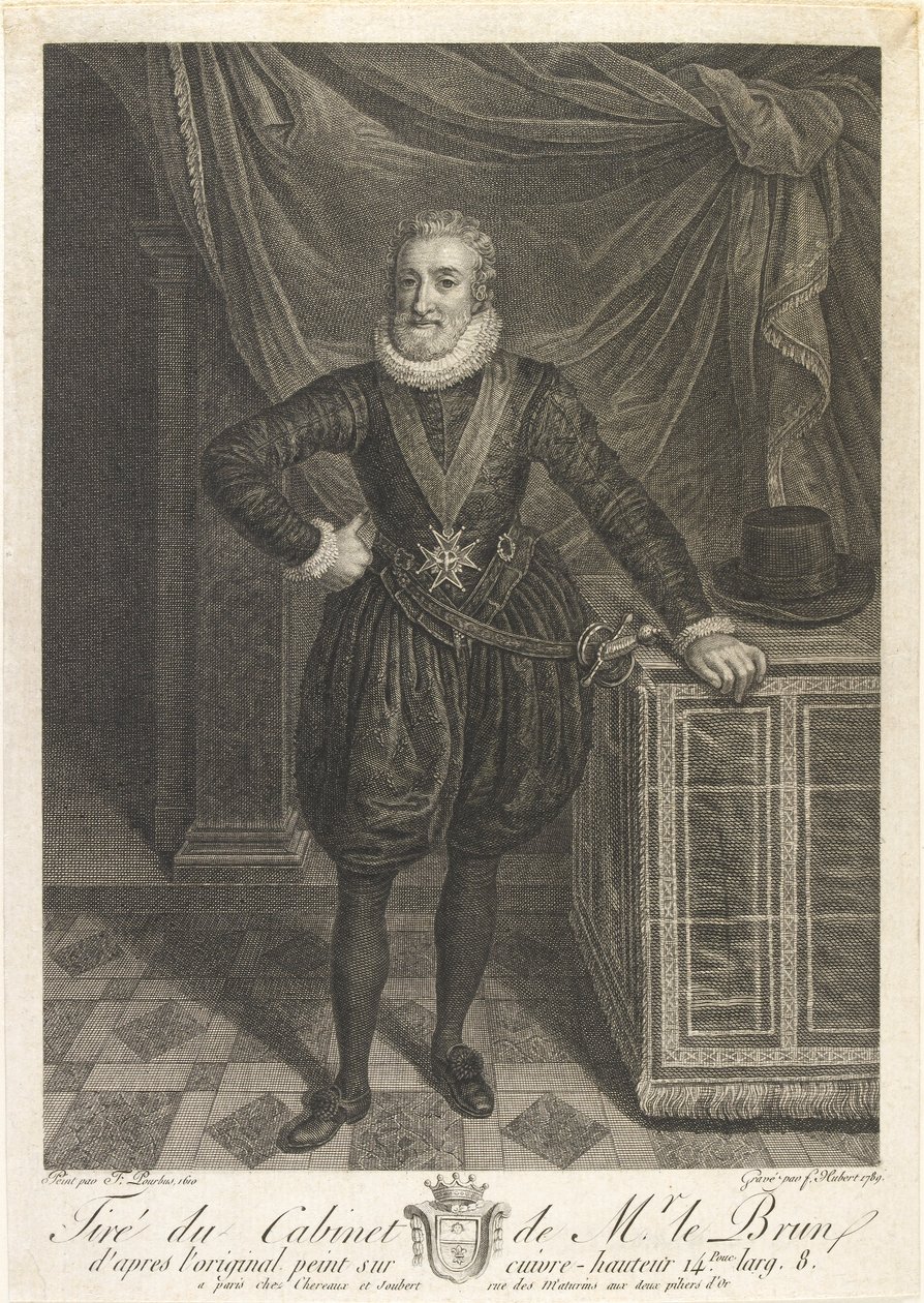 Portrait of Henri IV by Antoine de Marcenay Ghuy