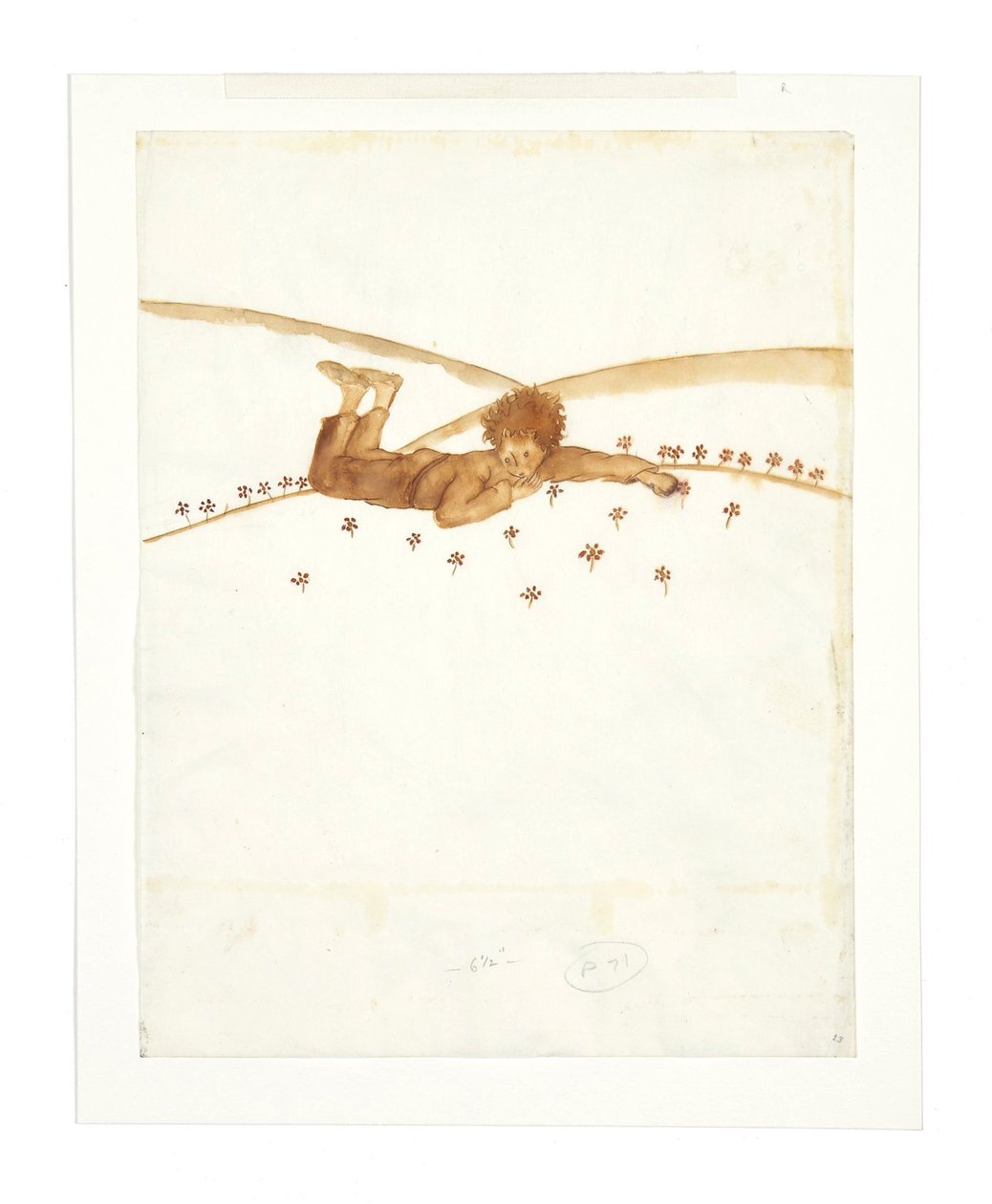 Illustration for novella The Little Prince, 1942 by Antoine de Saint Exupéry
