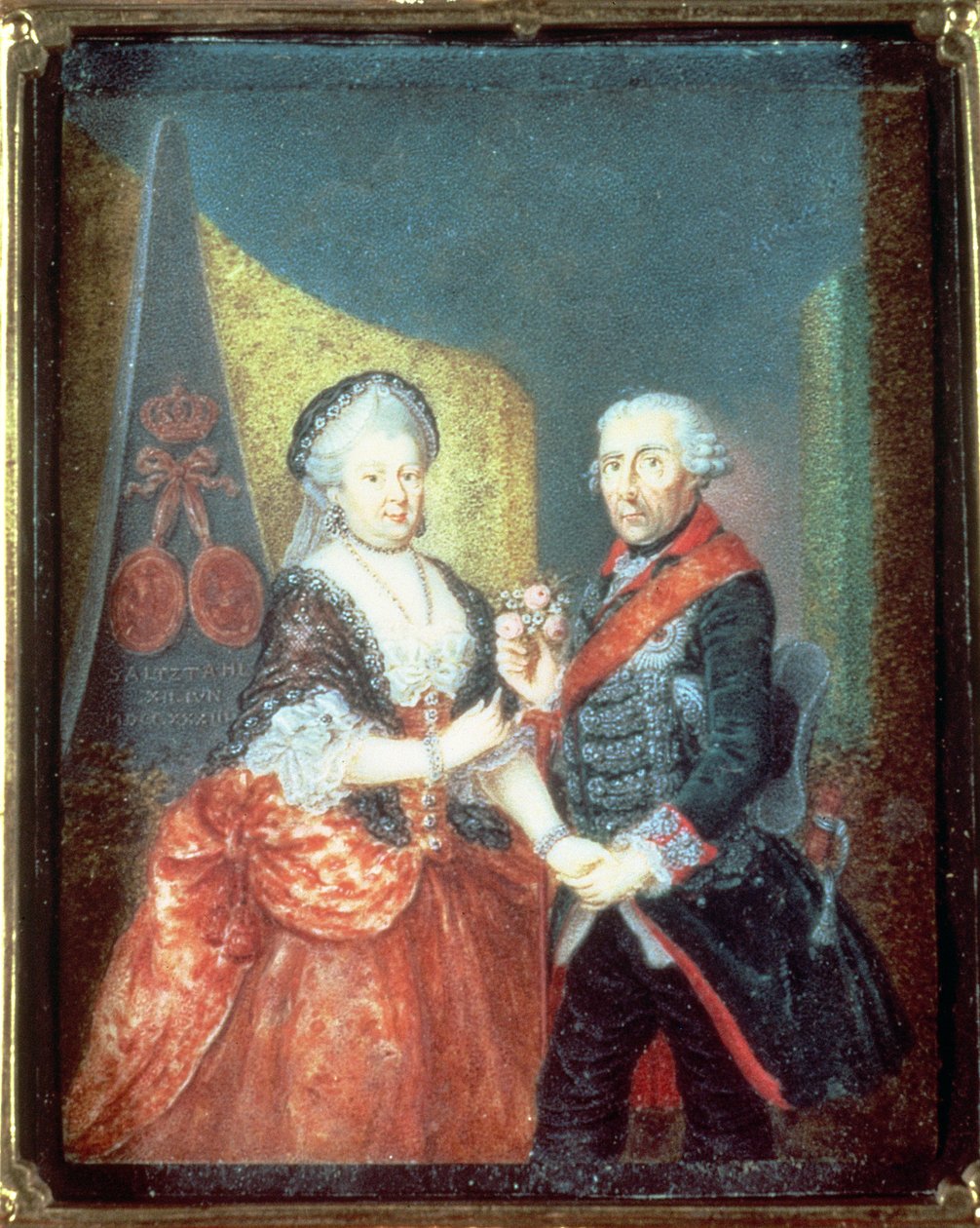 King Frederick II and his Wife, Elizabeth Christine, 1758 by Anton Friedrich Konig