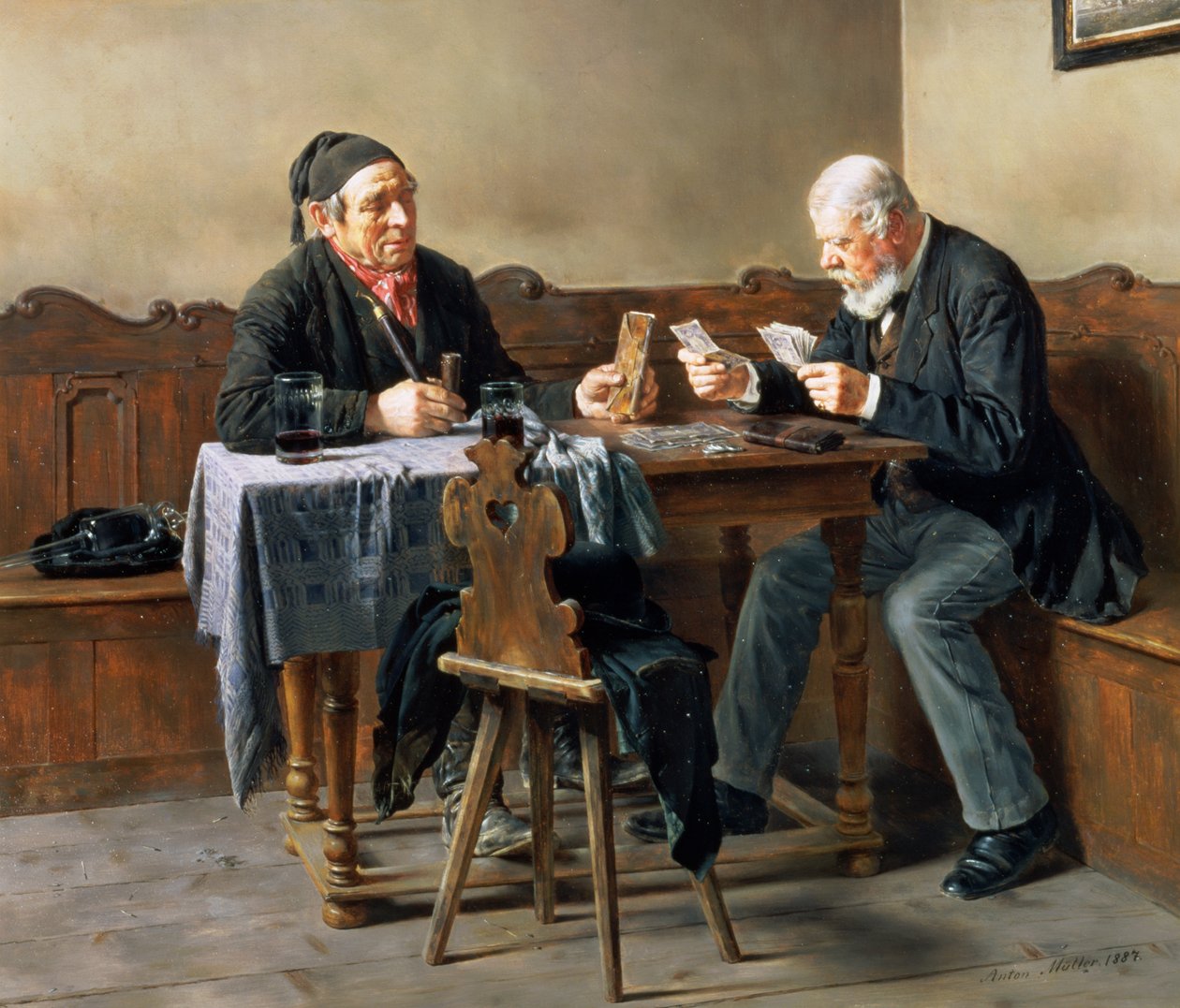 Pay Day, 1887 by Anton Muller