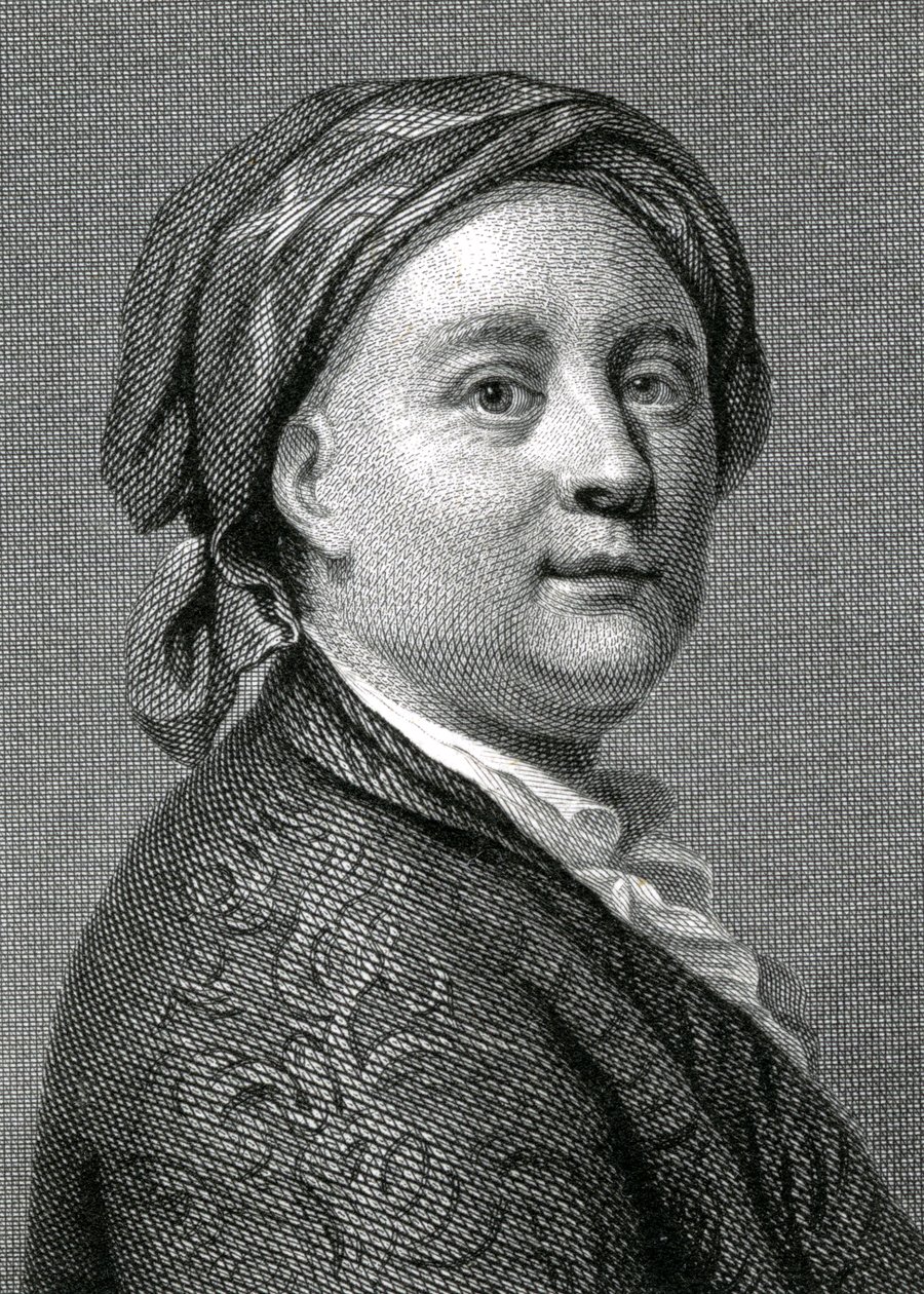 Richard Wilson (1714-82) Engraved by Charles Pye by Anton Raphael Mengs