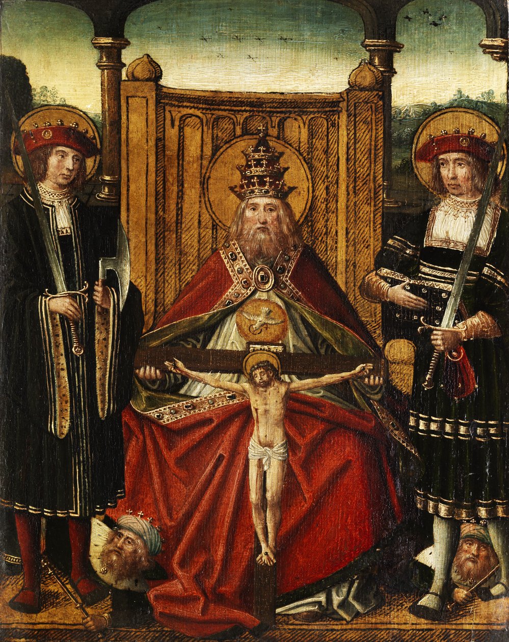 Throne of Grace with Two Martyrs by Anton Woensam