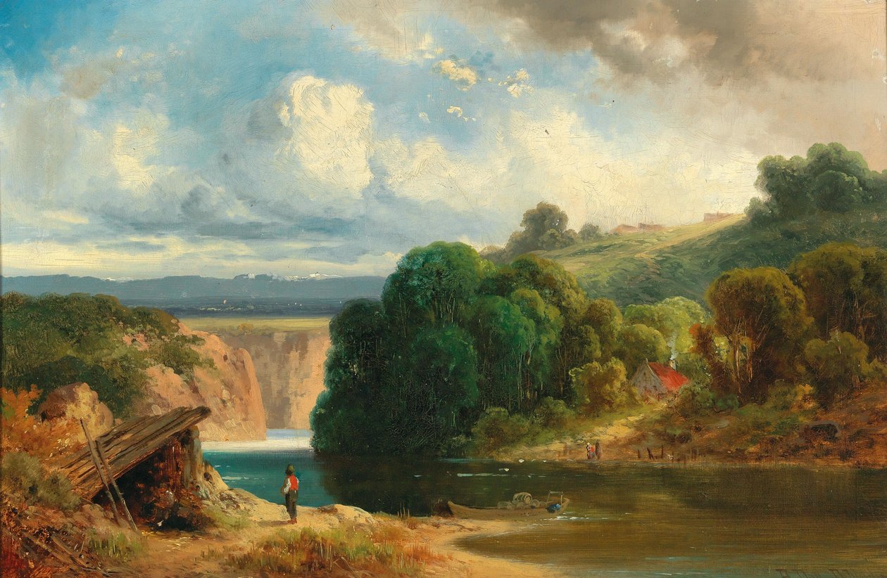 A River Valley by Anton Doll