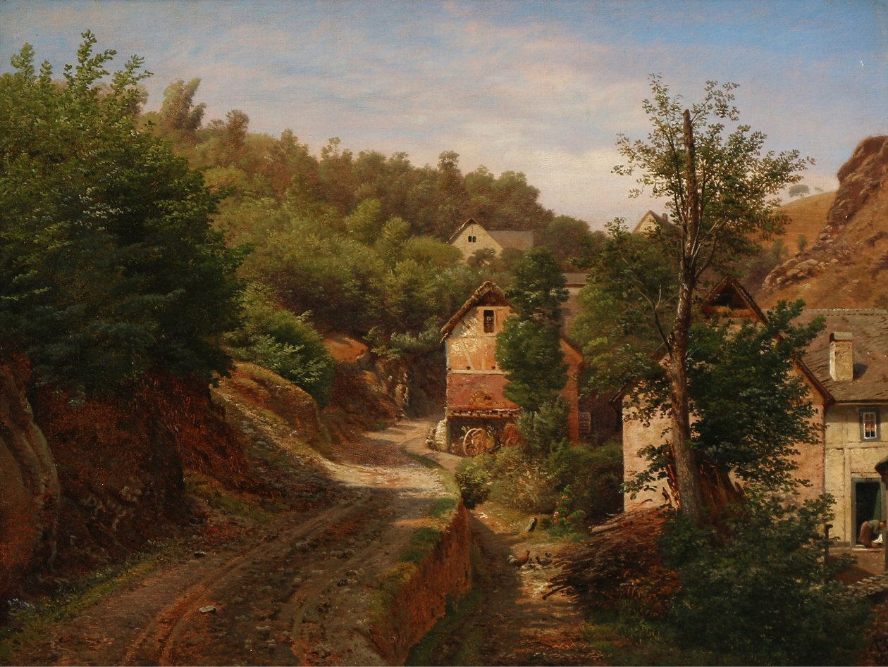 Part of Ermelunden in Dyrehaven by Anton Eduard Kieldrup