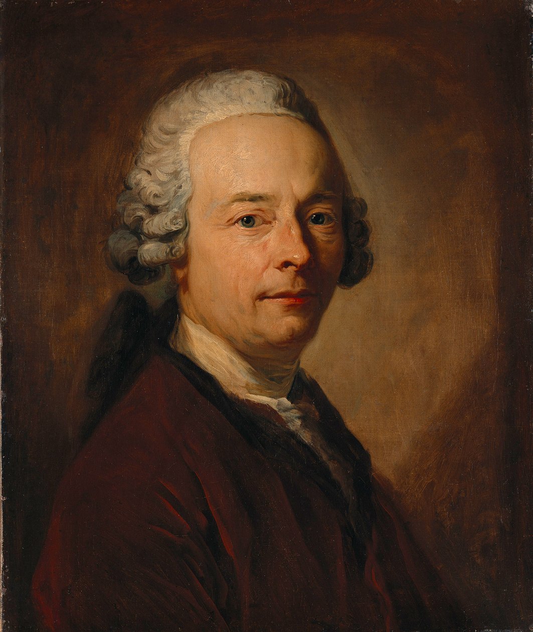 Portrait of the Poet Karl Wilhelm Ramler by Anton Graff