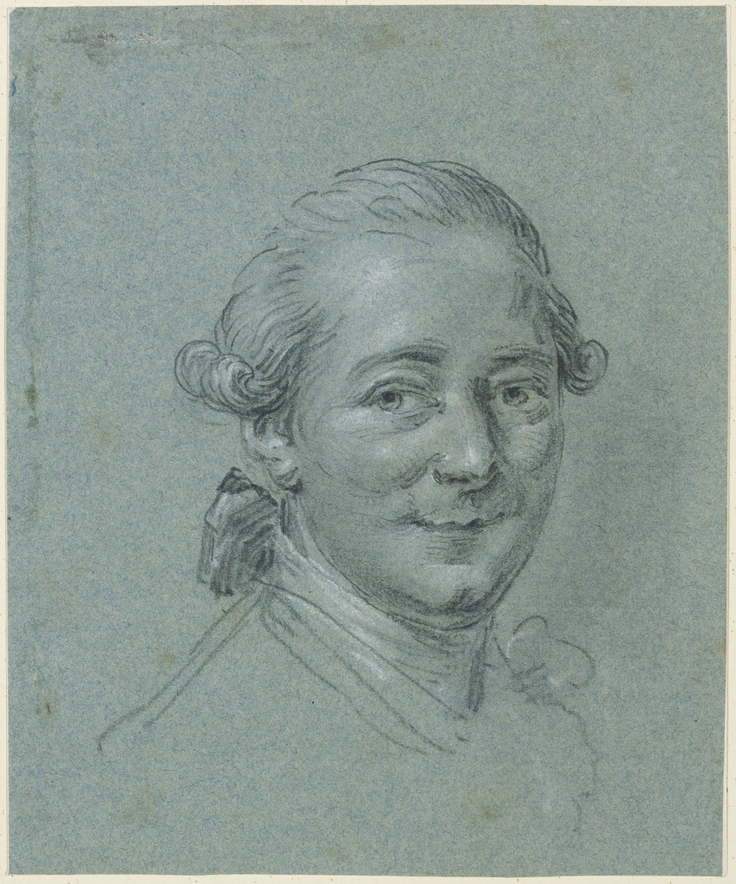 Portrait of a Smiling Man, Head Turned Half to the Right, Looking at the Viewer by Anton Graff