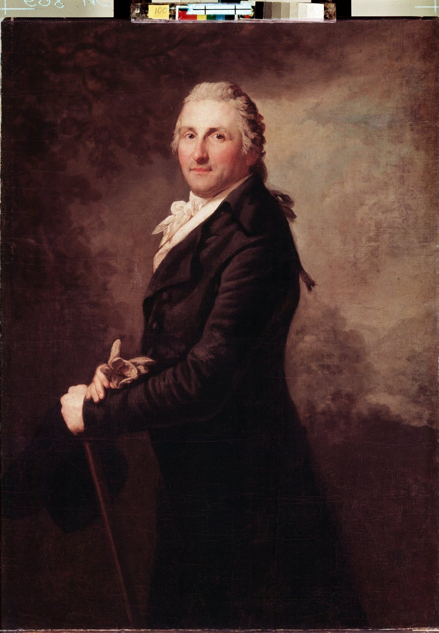 Portrait of George Leopold de Gogul, French Military and Politician by Anton Graff