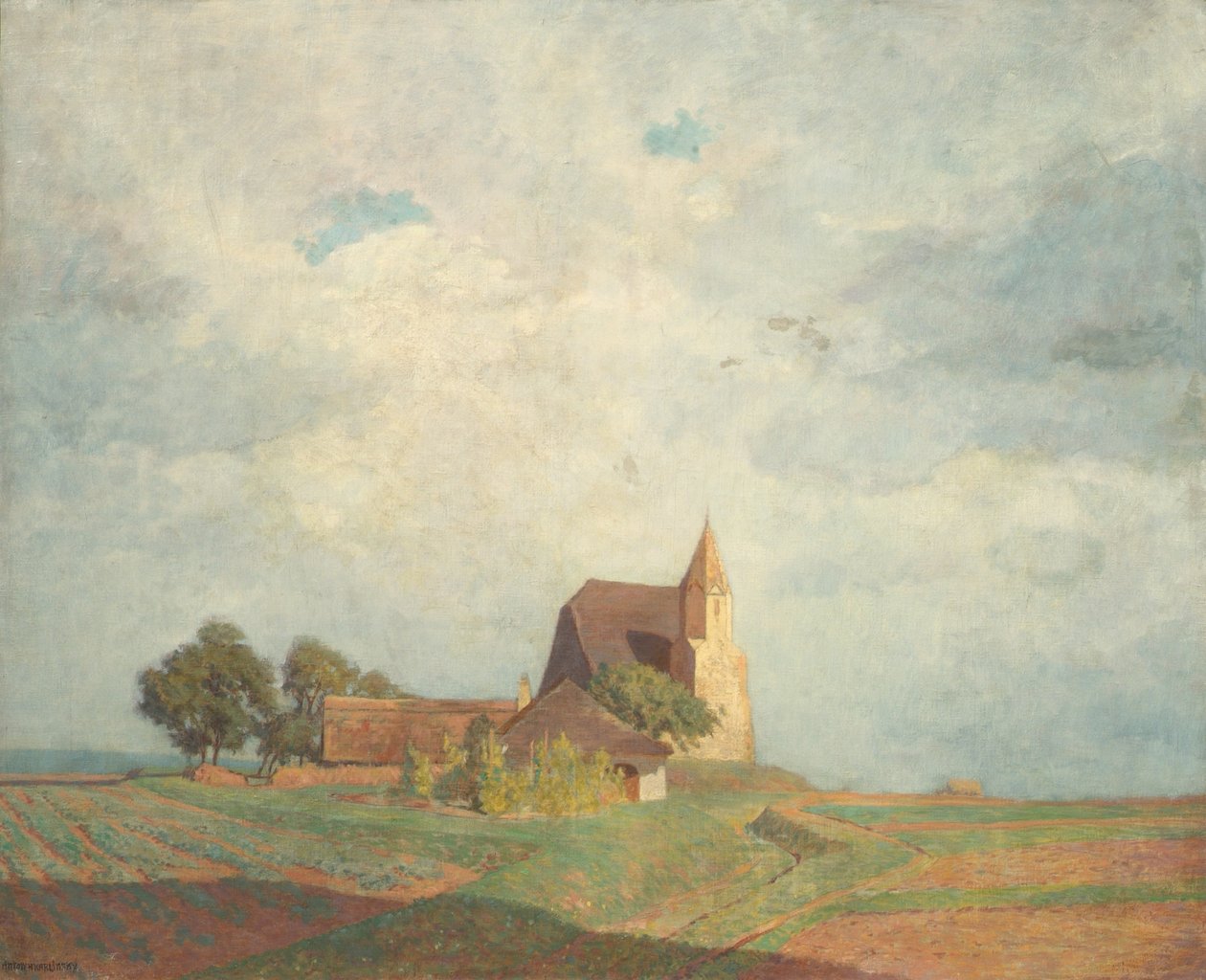 Church in Holzern near Säusenstein by Anton Hans Karlinsky