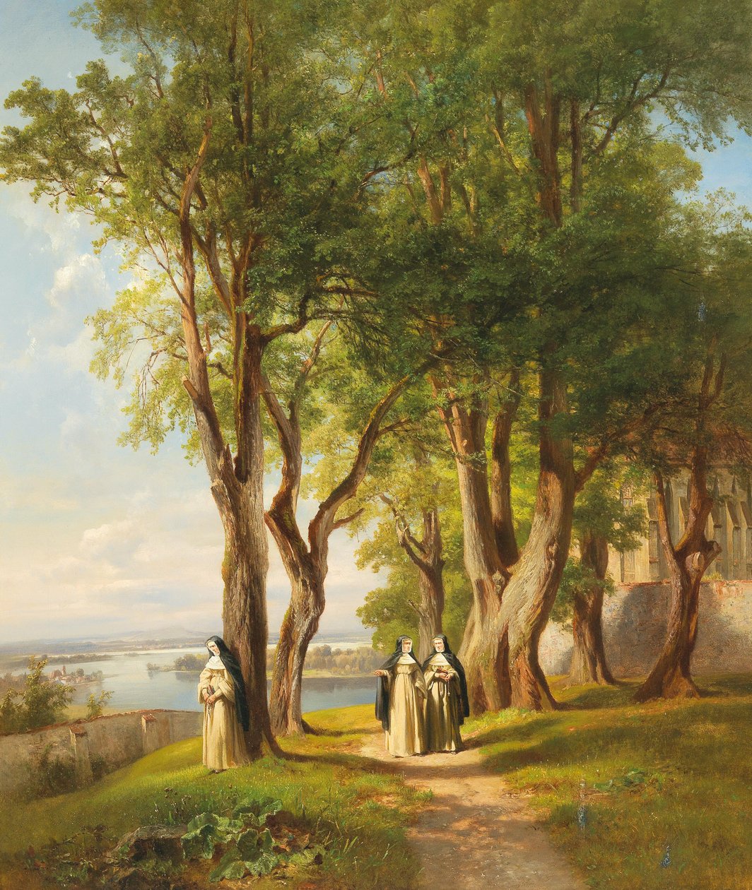 In the Nunnery Garden by Anton Hansch