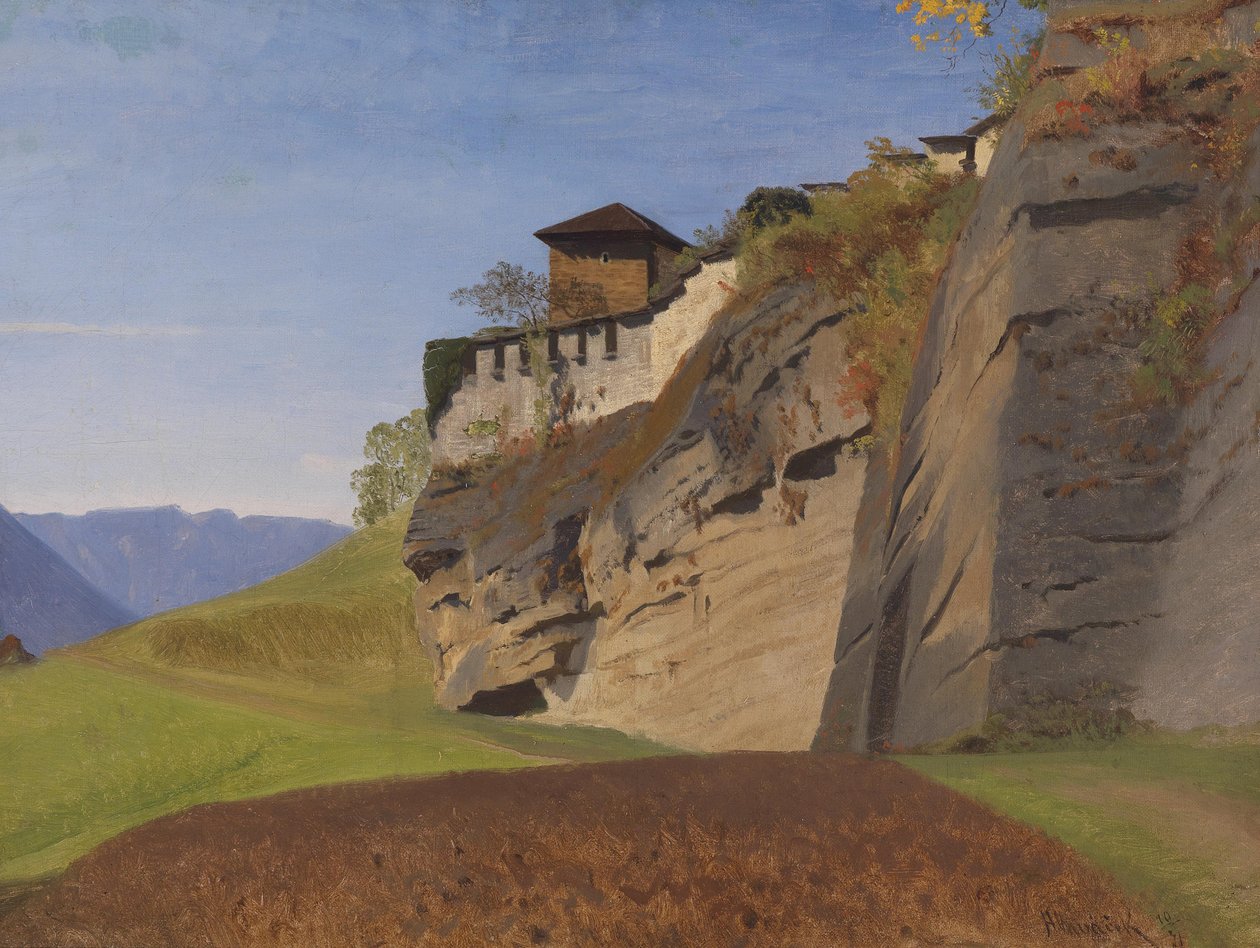 Richterhöhe at Mönchsberg in Salzburg 1871 by Anton Hlavacek