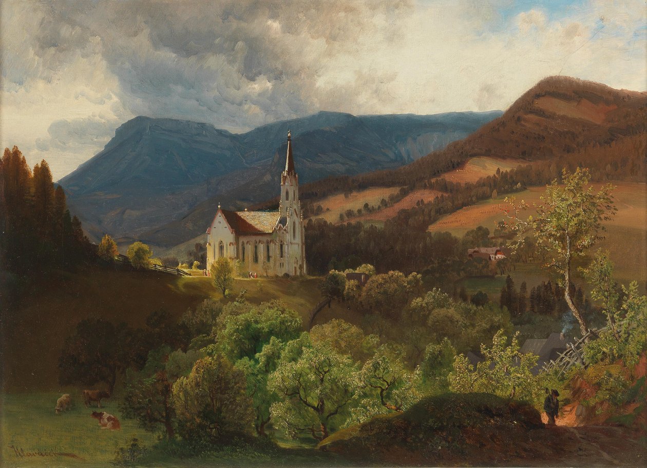 Mountain Church by Anton Hlavacek