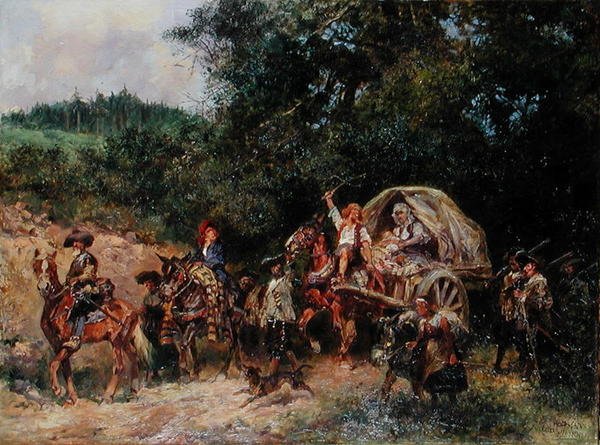 Camp Followers, c.1900 by Anton Hoffmann