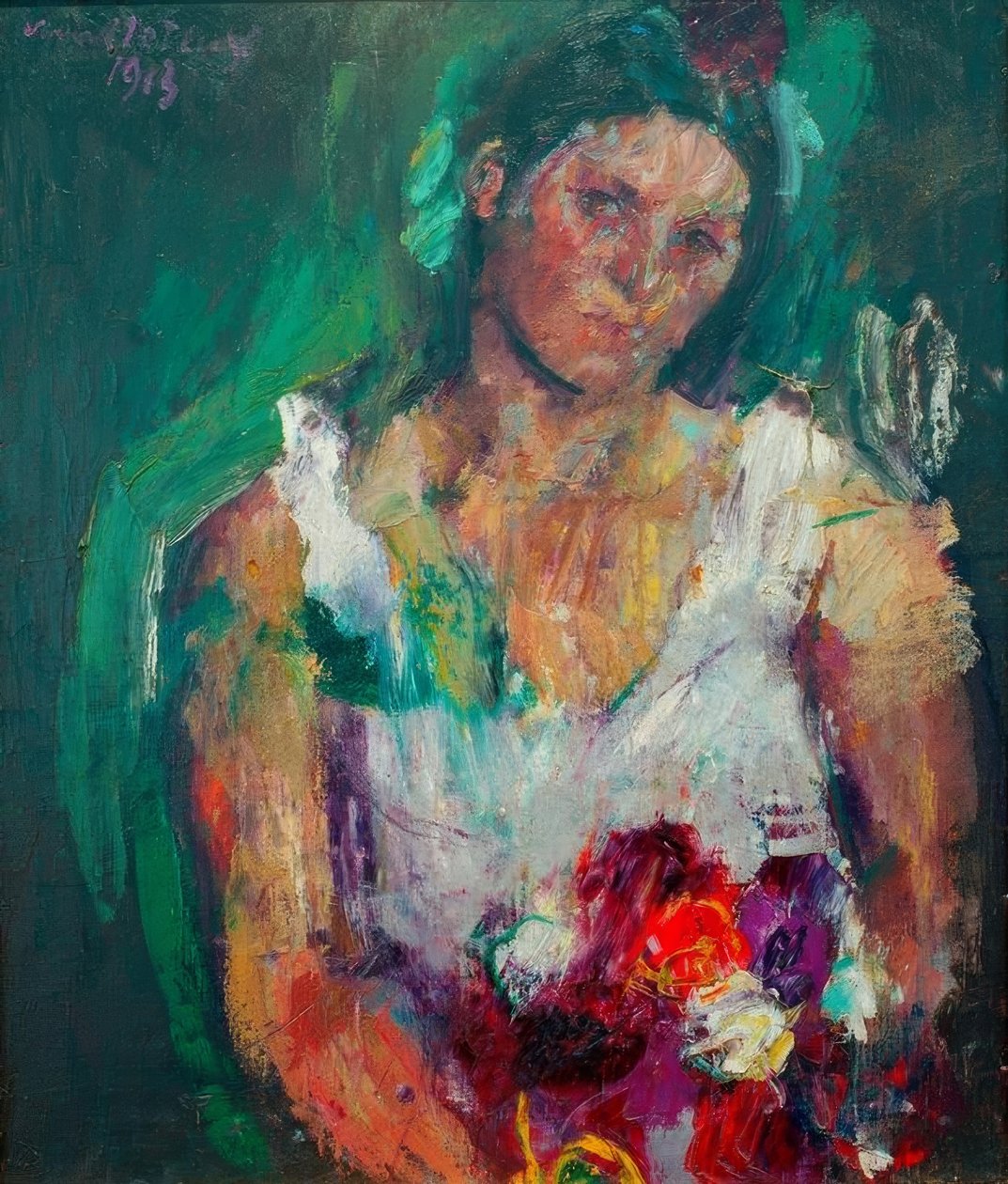 Portrait of the Wife by Anton Kolig