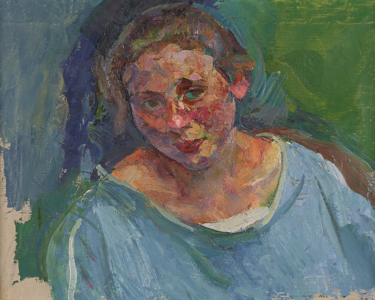 Portrait of Hilde Stühler-Herzmansky by Anton Kolig