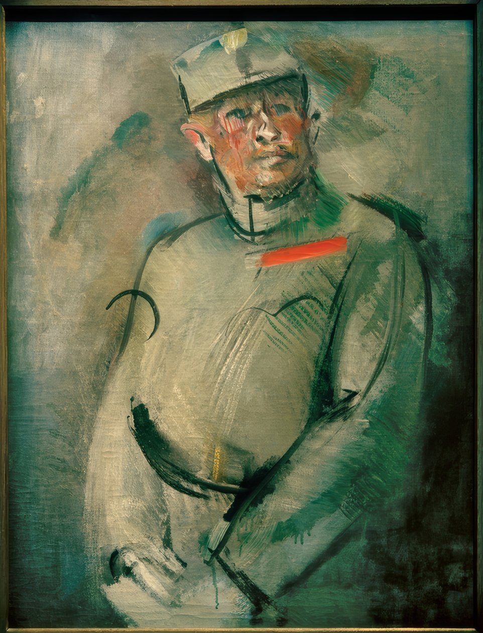Portrait of an Austrian Officer by Anton Kolig