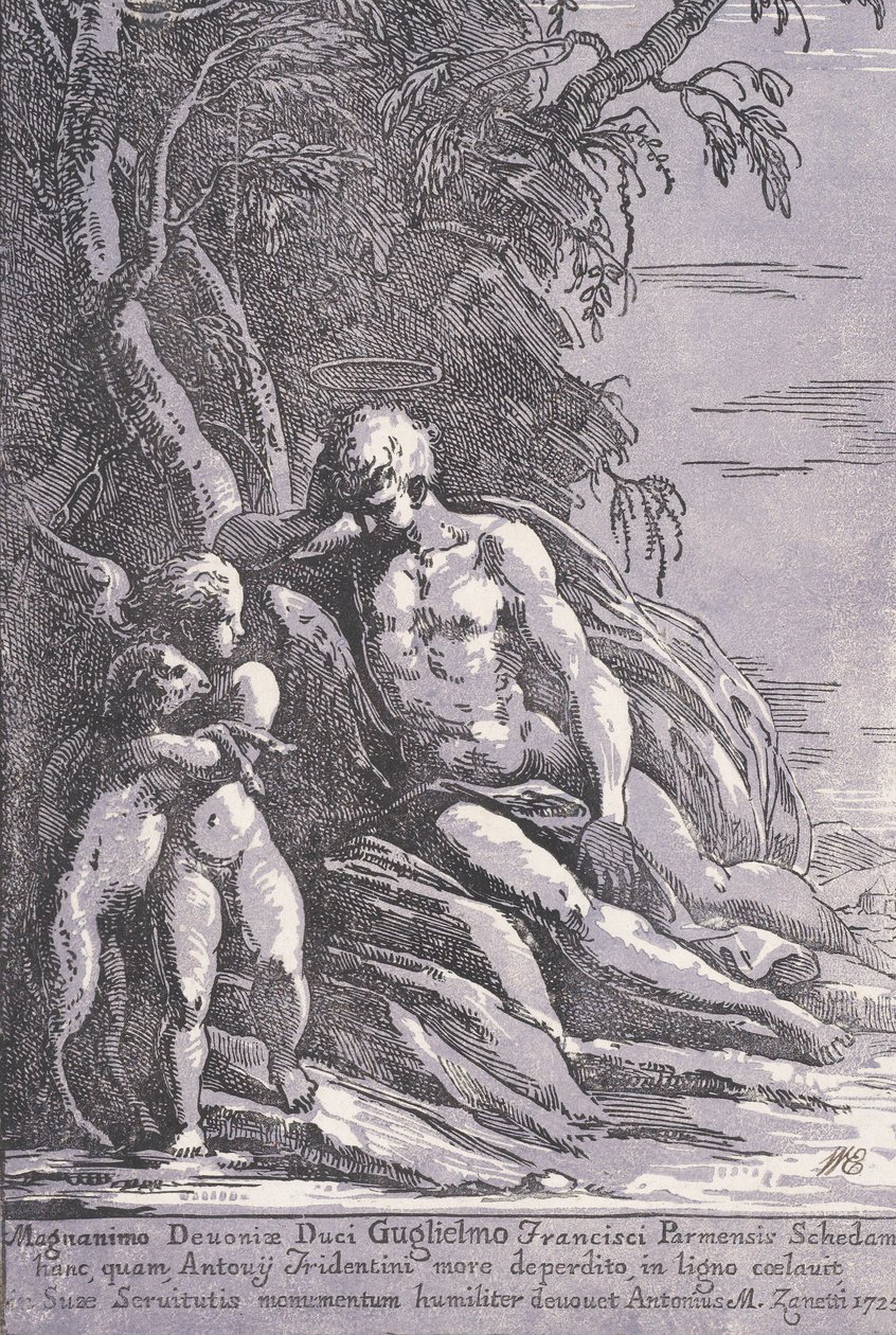 Saint John in the Desert by Anton Maria Zanetti