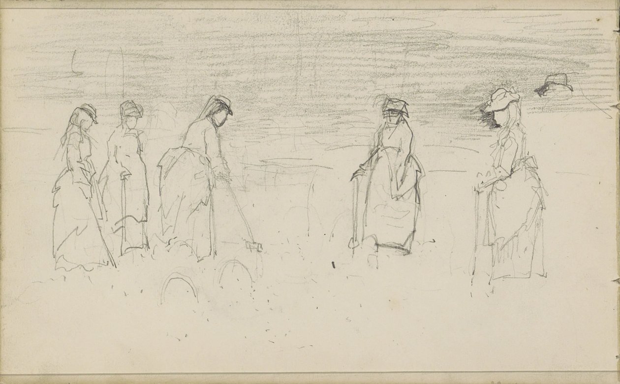 Women Playing Croquet by Anton Mauve