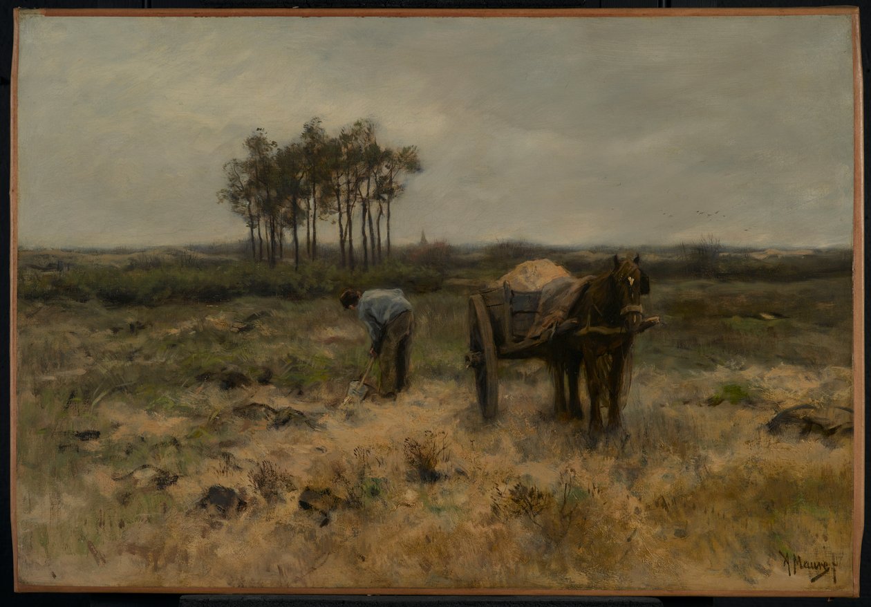 Digging Sand, or The Sand Cart, c.1875 by Anton Mauve