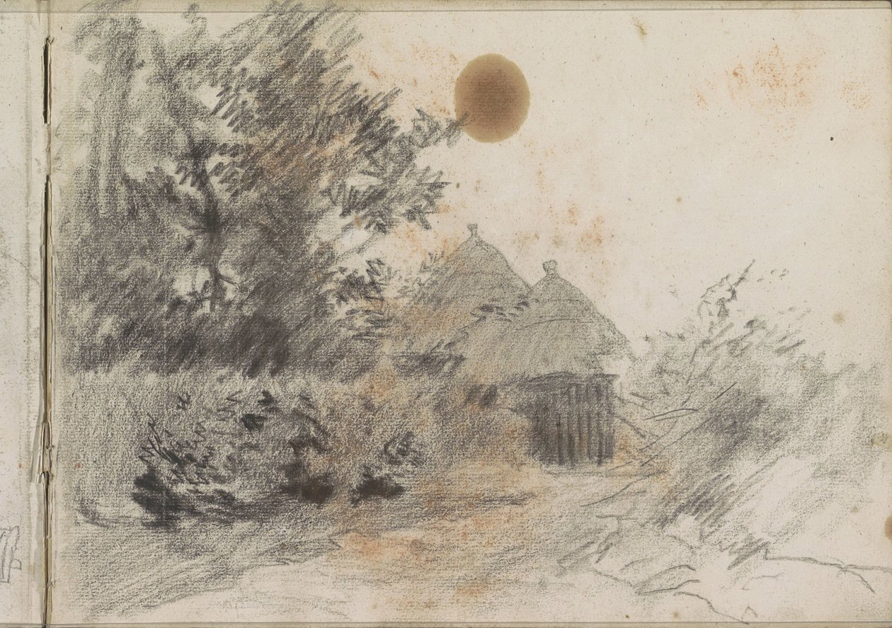 Path Along a Hedge to a Country House by Anton Mauve