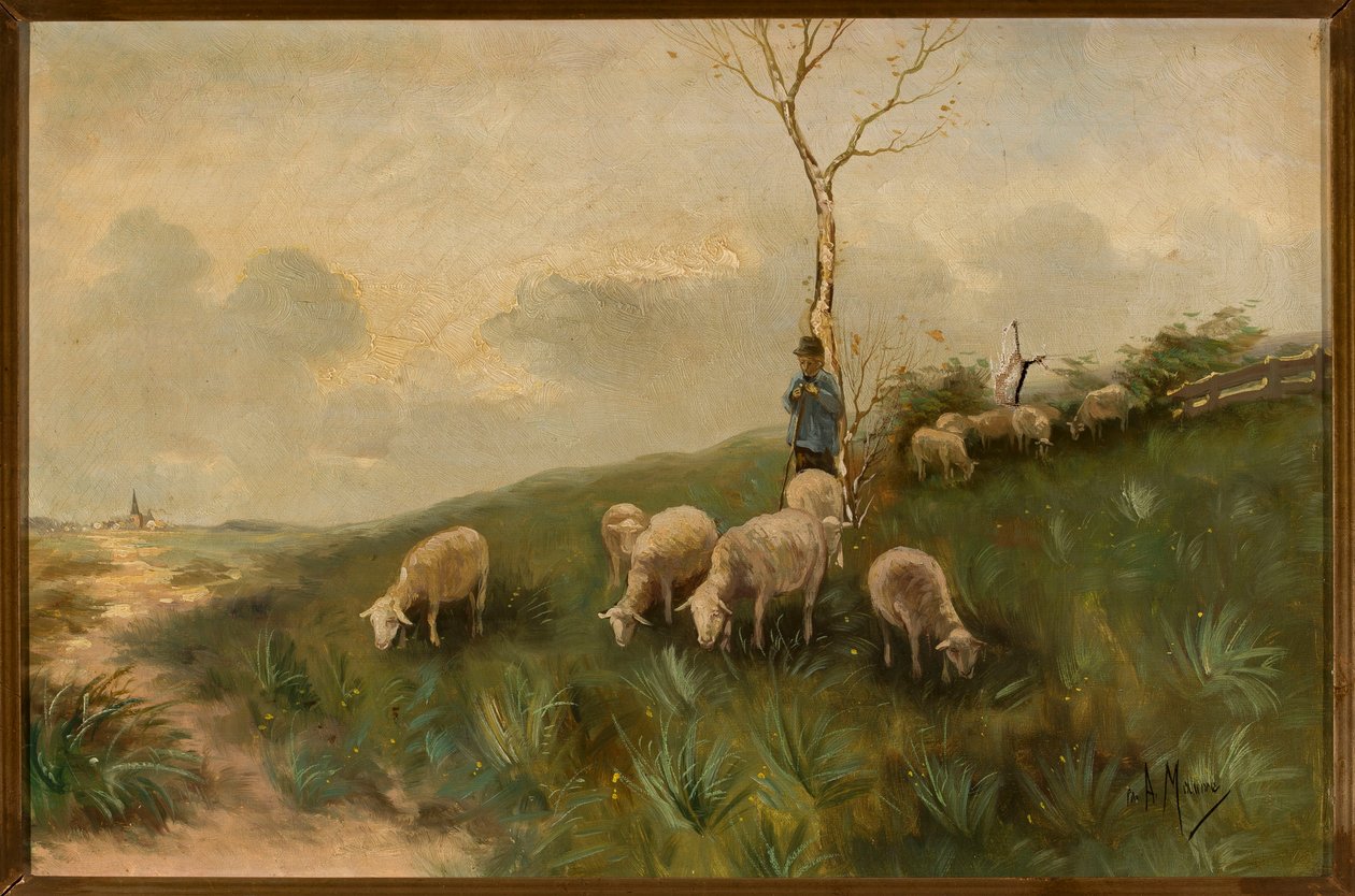 Shepherds and Sheep by Anton Mauve