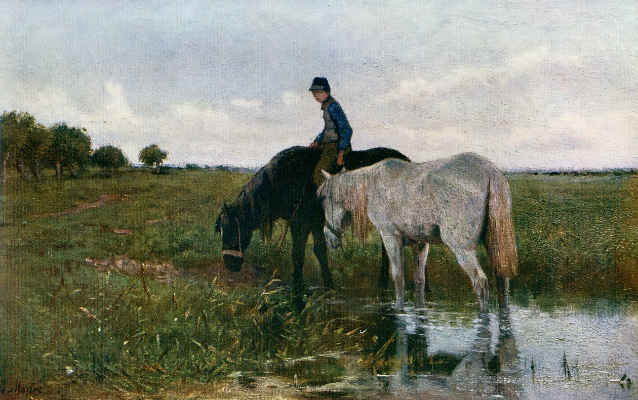 Watering Horses by Anton Mauve