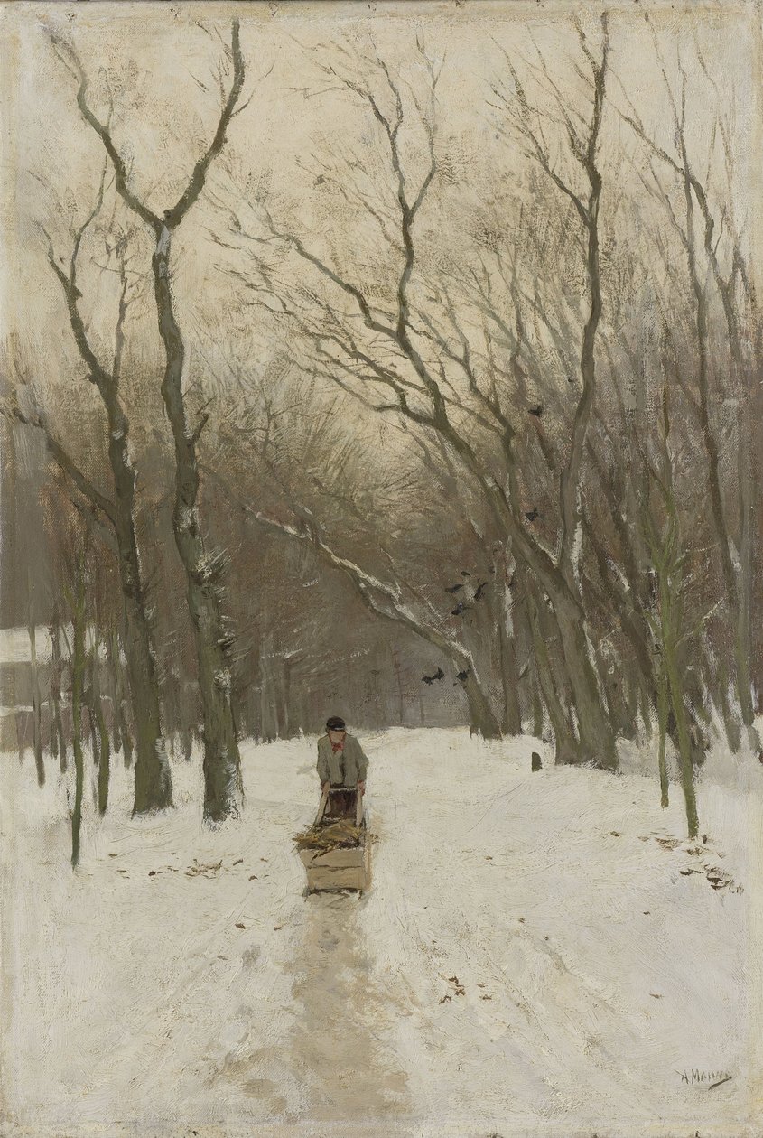 Winter in the Scheveningen Woods by Anton Mauve