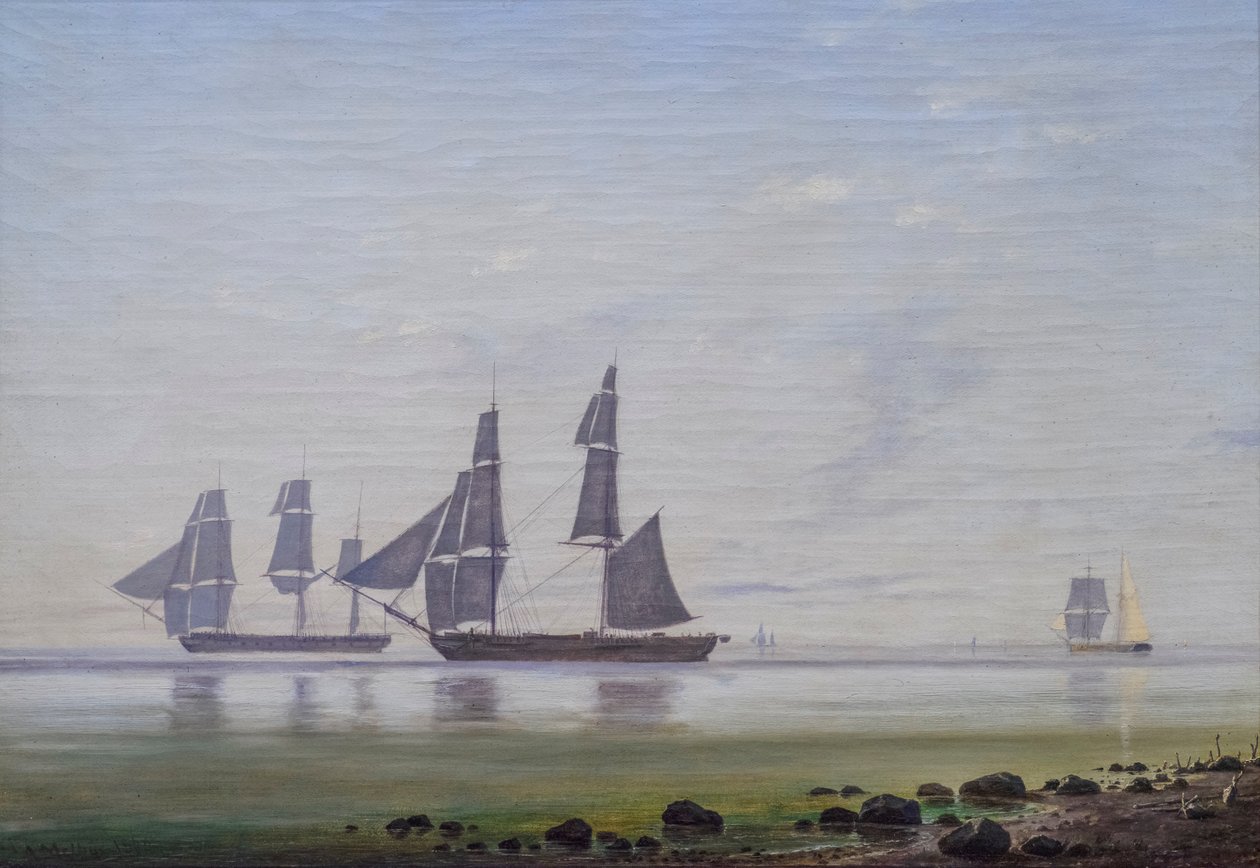 A Calm Morning at Sea by Anton Melbye