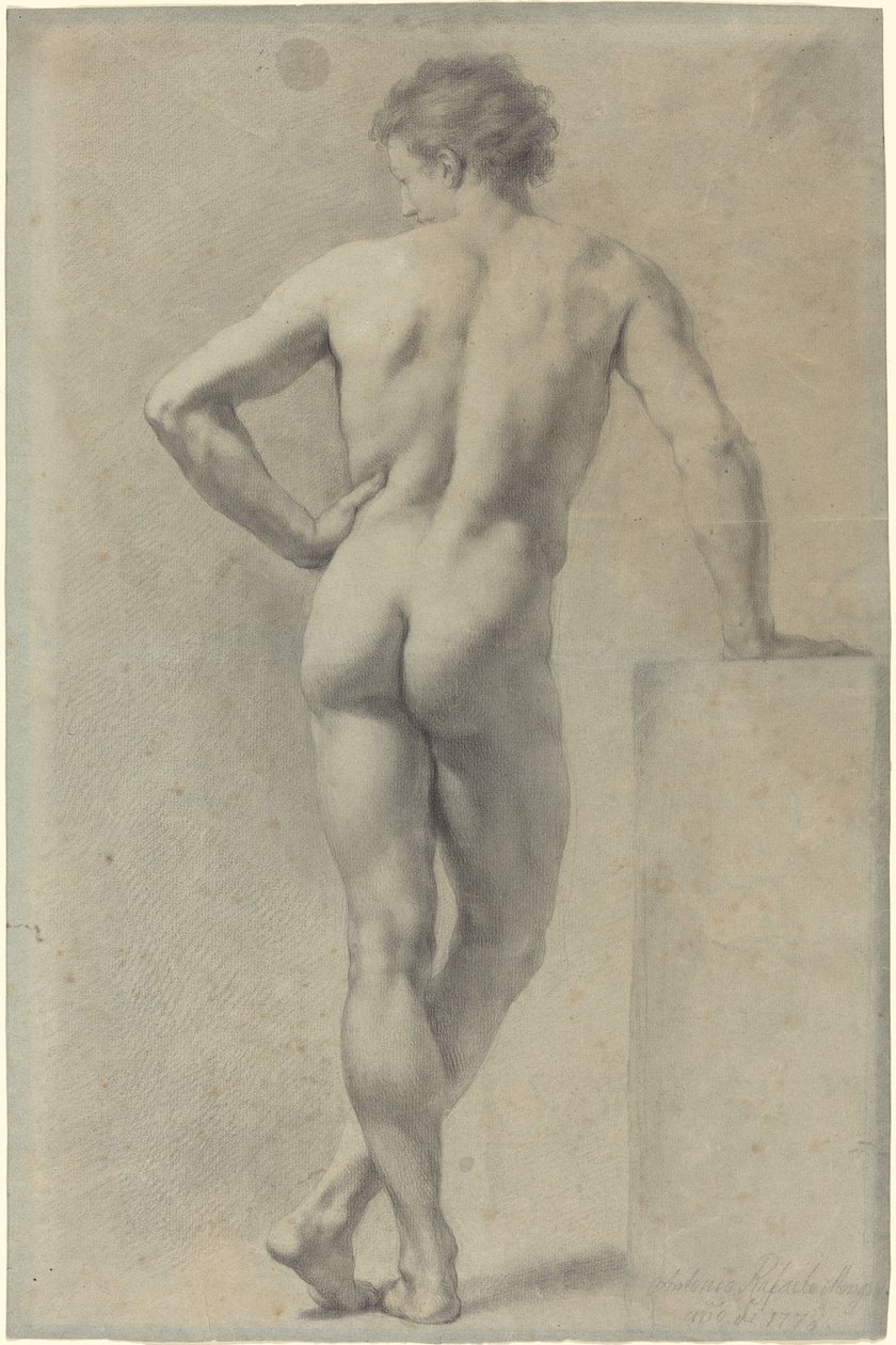 Male Nude Study by Anton Raphael Mengs