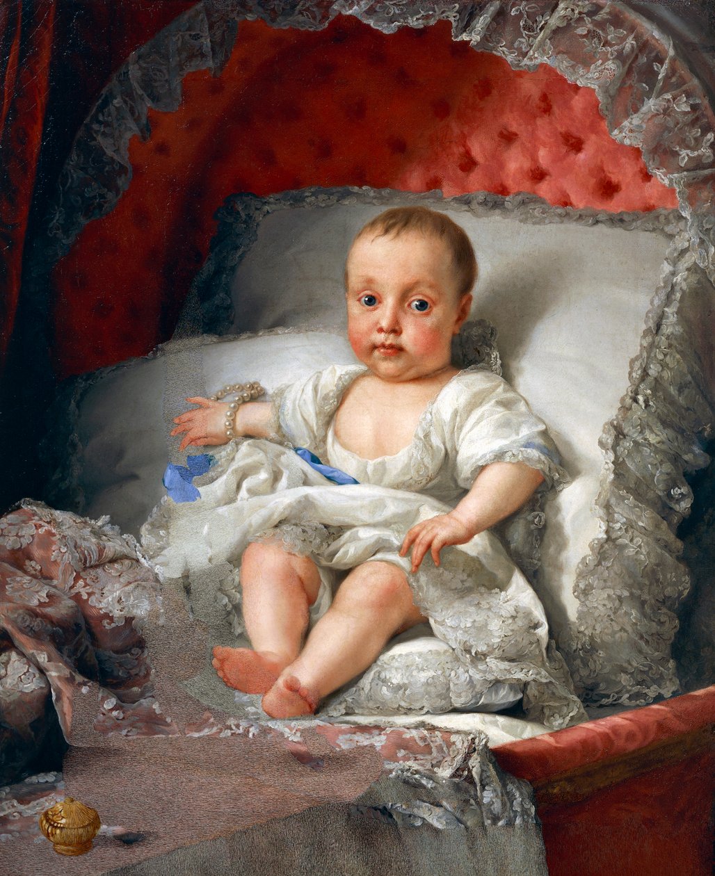 Portrait of the Infanta Carlota Joaquina de Bourbon by Anton Raphael Mengs