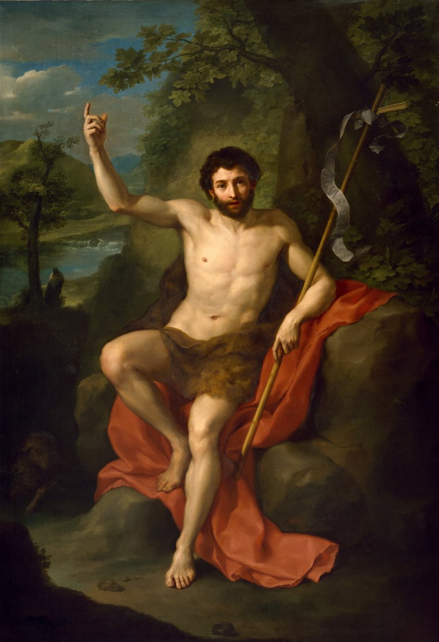 Saint John the Baptist Preaching in the Wilderness by Anton Raphael Mengs