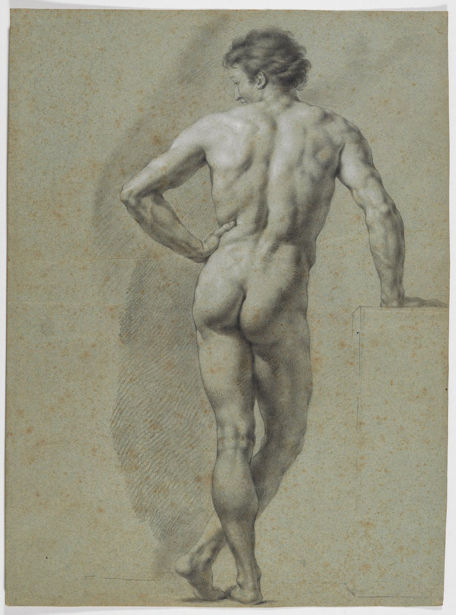 Standing Nude from the Back, Left Arm Supported by Anton Raphael Mengs