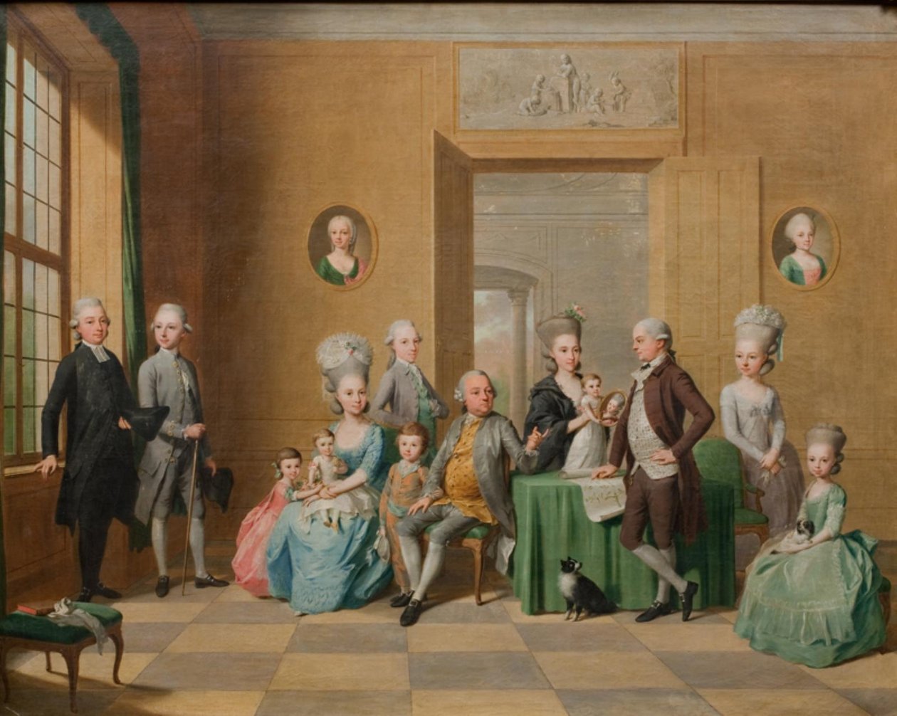 The Souchay Family by Anton Tischbein