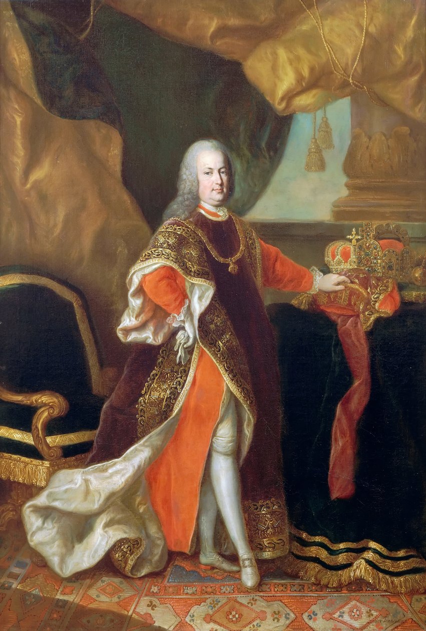 Portrait of Emperor Francis I of Austria 1708-1765 by Anton von Maron