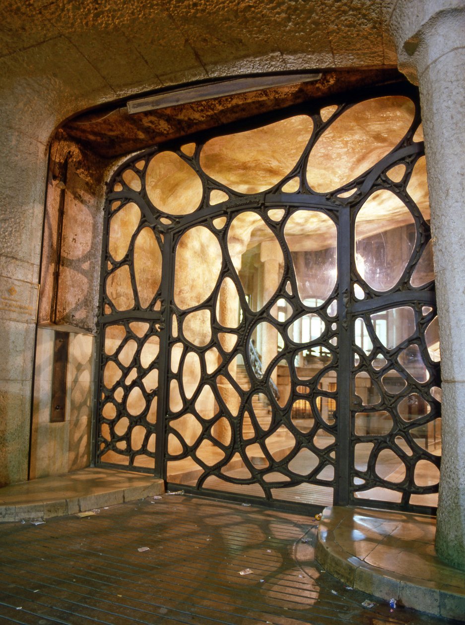 La Casa Mila, La Pedrera, Passeig de Gracia in Barcelona (Spain). Architect Antoni Gaudi i Cornet (1852-1926) by Antoni Gaudi