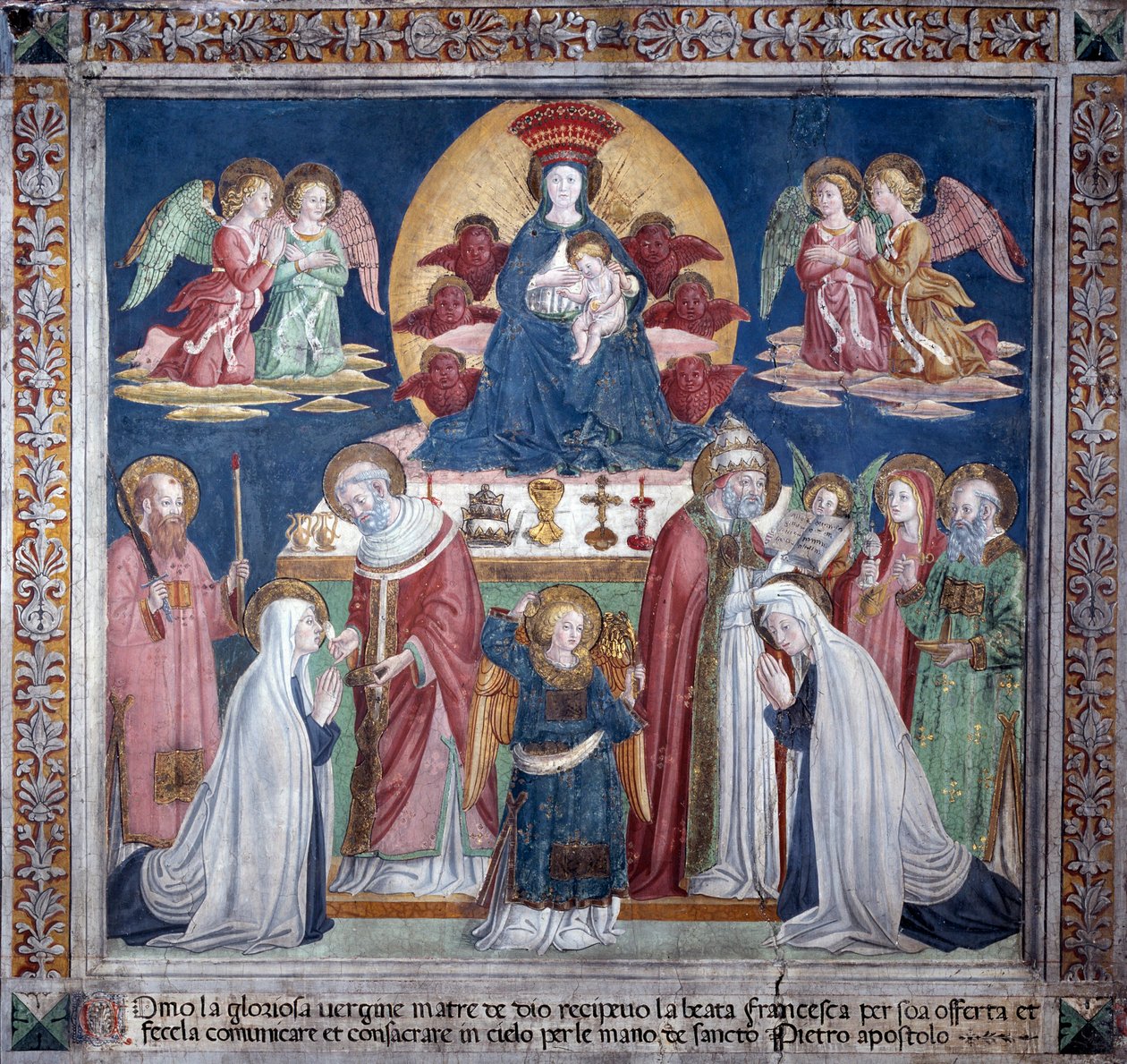 Life of St. Francesca Romana: On Christmas Day by Antoniazzo Romano