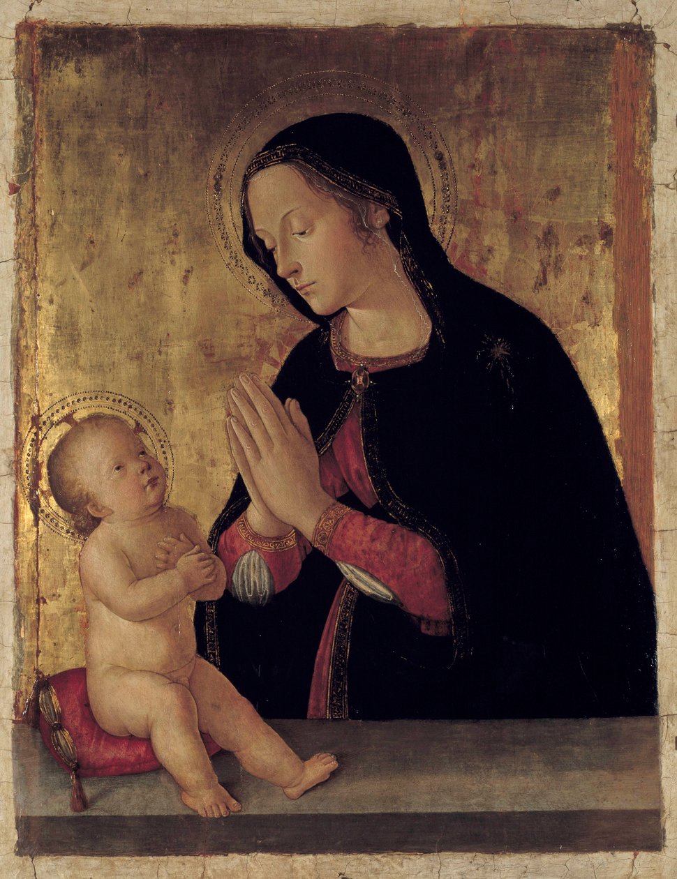 The Virgin Adoring the Child Altarpiece by Antoniazzo Romano
