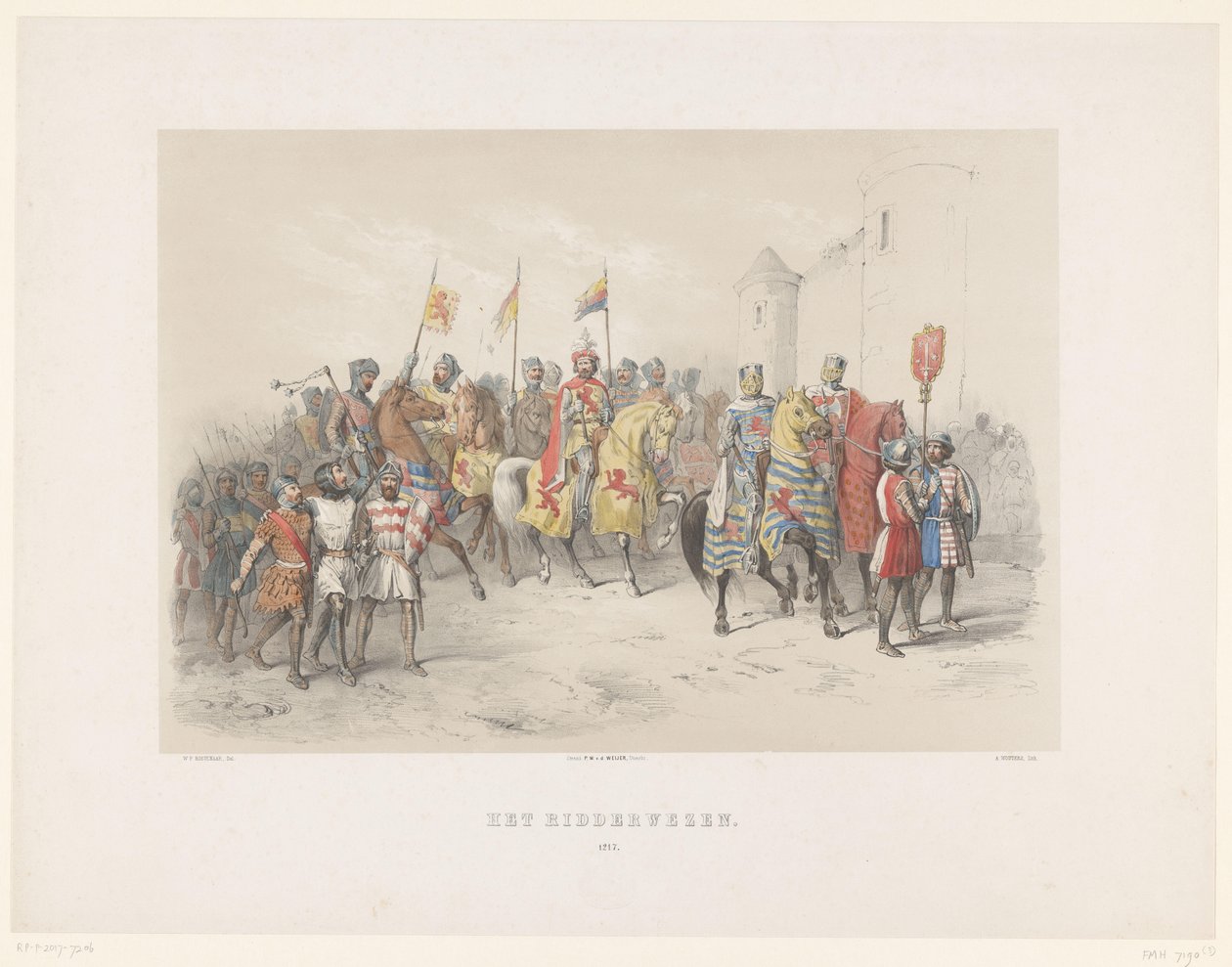 Utrecht Masquerade of 1851: Chivalry, 1217 (series title: The National History) by Antonie Johannes Groeneveldt