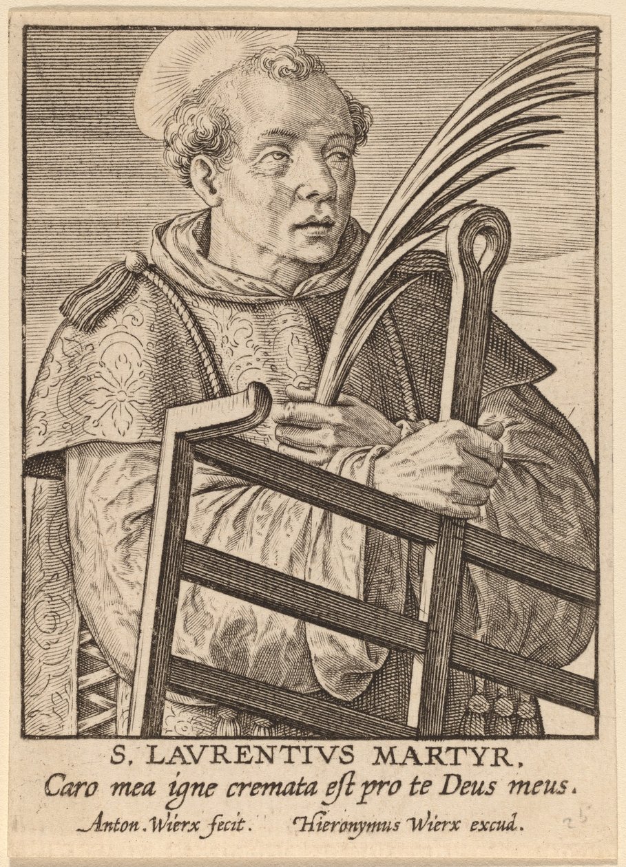 Saint Lawrence Martyr by Antonie Wierix
