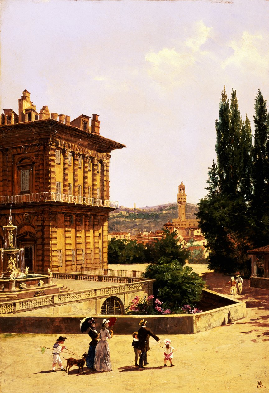 By the Pitti Palace, Florence by Antonietta Brandeis