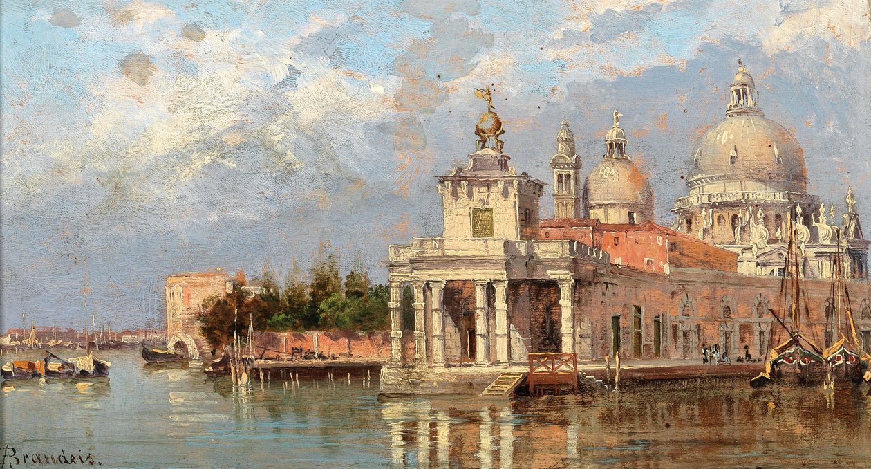 Dogana and Santa Maria della Salute by Antonietta Brandeis