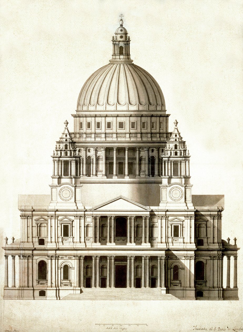 The facade of St. Paul