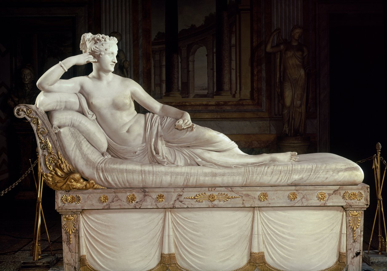 Pauline Bonaparte (1780-1825) as Venus Triumphant, c.1805-08 by Antonio Canova